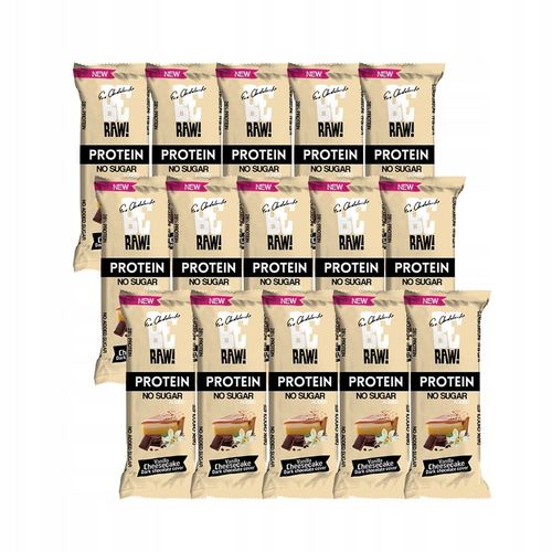 Baton proteinowy BeRAW Protein Vanilla Cheesecake sernik waniliowy 15x40g na Arena.pl