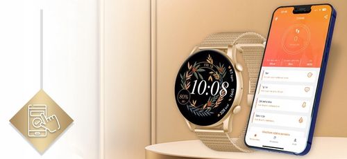 Smartwatch Zegarek Damski Wodooporny PL Menu Rozmowy Smart Watch 4 Paski na Arena.pl