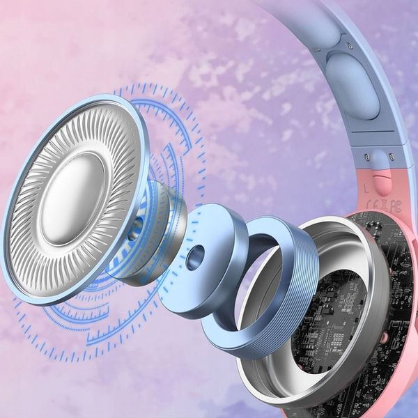 ONIKUMA K9 KOCIE USZY SŁUCHAWKI GAMINGOWE NAUSZNE PRZEWODOWE Z MIKROFONEM zdjęcie 12