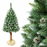 CHOINKA SZTUCZNA SOSNA na pniu DIAMENTOWA NATURALNA 200 cm SZYSZKI