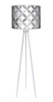 Lampa podłogowa - trójnóg drewniana duża - Light grey