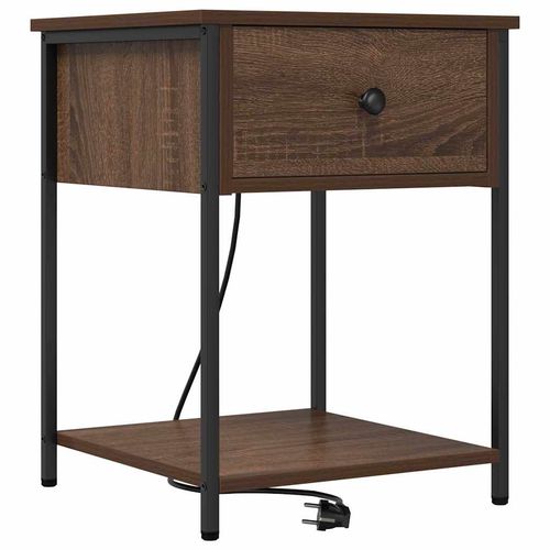 Szafka Nocna z szufladą Brązowy dąb 42 x 41 x 56 cm na Arena.pl