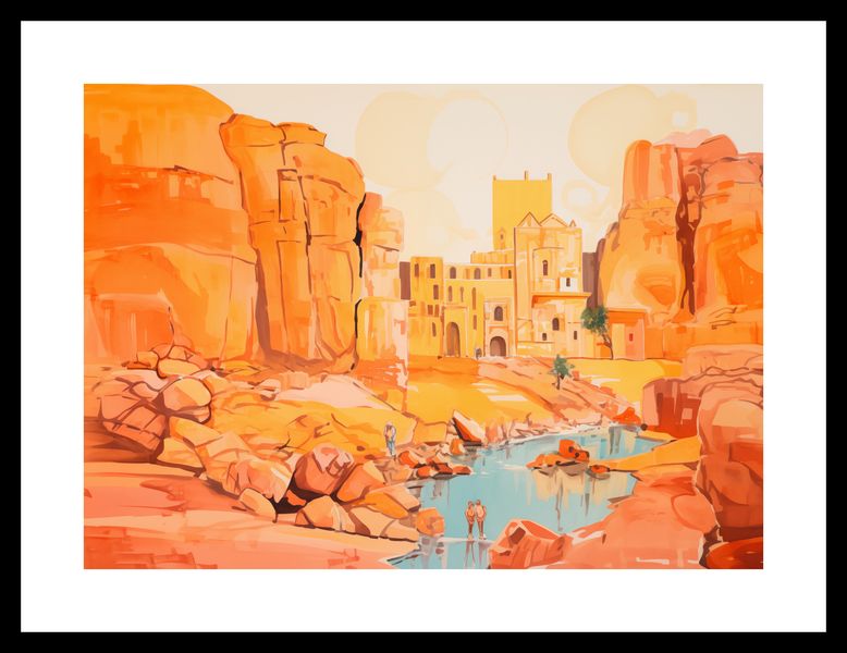 Plakat 35x25cm Ruiny pod Słońcem zdjęcie 3