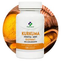 Kurkuma piperyna imbir ekstrakt 95% kurkuminoidy tab. - metabolizm cukrzyca