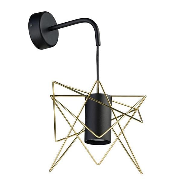 Kinkiet designerski druciany Gstar 8285 Nowodvorski czarny mosiądz zdjęcie 1