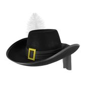 Kapelusz muszkietera czarny
