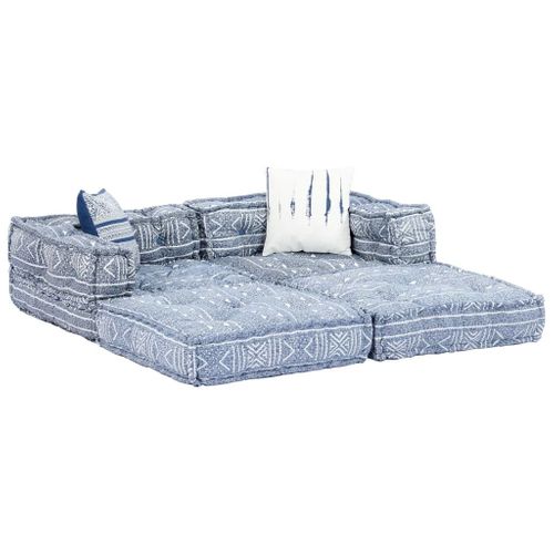 2-Osobowa, Modułowa Sofa Patchworkowa, Indygo na Arena.pl
