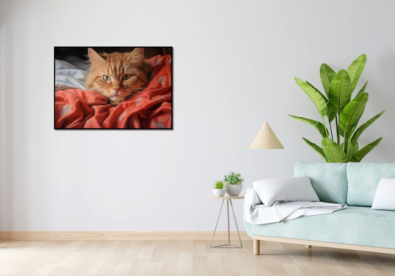 Plakat 100x70cm Mruczący Spokój zdjęcie 4
