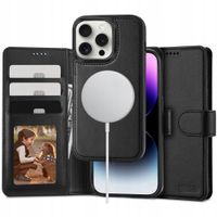 2 x WALLET ETUI CASE PORTFEL DO MAGSAFE NA IPHONE 16 PRO CZARNE + 2-PAK SZK