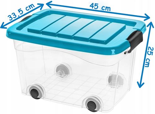 pojemnik roller box 20l, pokrywa turkus na Arena.pl