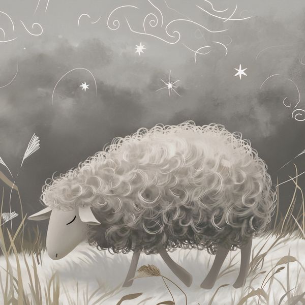 Plakat 80x80cm Bujna Owca zdjęcie 1