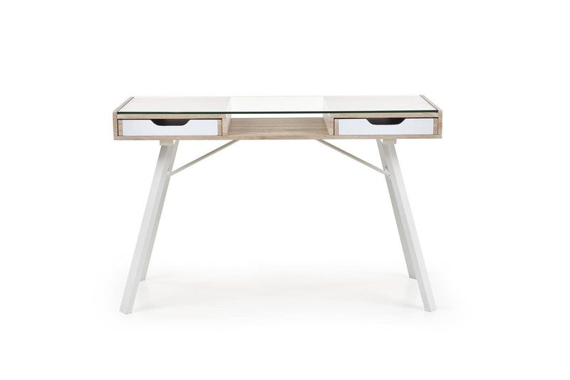 Biurko Sabal dąb sonoma/ białe zdjęcie 2