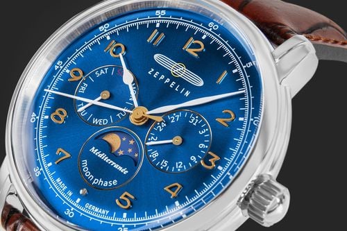 zegarek męski zeppelin mediterranee moonphase 9636-3 + box na Arena.pl