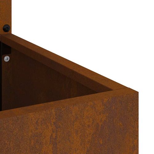 Donica ogrodowa z dekoracyjną płytą Rdzawy 50 x 140 cm na Arena.pl