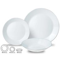 KOMPLET OBIADOWY OPAL DLA 6 OSÓB 18 ELEM. KINGHOFF KH-1877