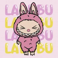 Kids. Zestaw do malowania po numerach "Ona - Labubu" 25х25cm