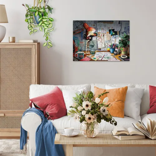 Puzzle 1000 elementów. Biurko artysty Disney Pixar na Arena.pl