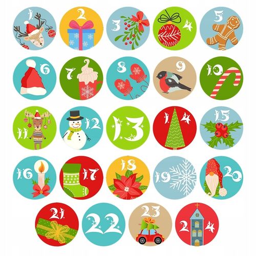 Kalendarz Adwentowy DUŻE Torebki Pusty Do Wypełnienia DIY Zrób To Sam na Arena.pl