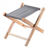 Kadax Taboret Składany Drewniany Stołek 40x31cm