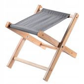 Kadax Taboret Składany Drewniany Stołek 40x31cm