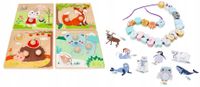 Puzzle z uchwytami Koraliki do nawlekania Naprasowanka
