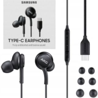 Oryginalne Słuchawki Samsung by AKG l USB-C Typ C Czarne na Arena.pl