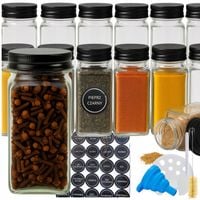 POJEMNIKI NA PRZYPRAWY SŁOIKI ORGANIZER 24 SZT ZESTAW + NAKLEJKI