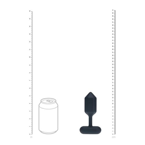 Hexagonal Vibrating Silicone Anal Plug - L - Black na Arena.pl