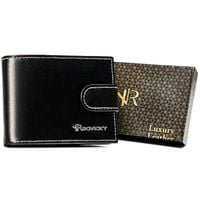 mały portfel męski ze skóry naturalnej - rovicky