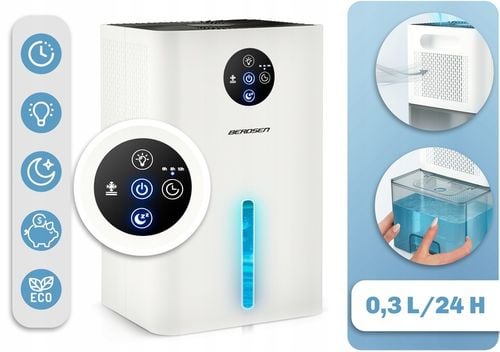 OSUSZACZ POWIETRZA POCHŁANIACZ WILGOCI CICHY 34dB LED Berdsen 1,8L na Arena.pl