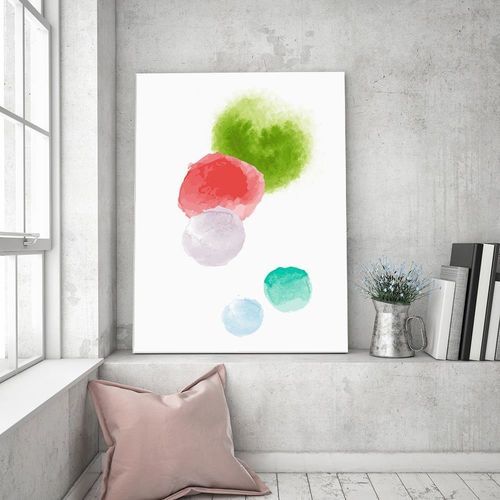 Obraz na płótnie – Canvas, kolorowe kropki 40x60 na Arena.pl