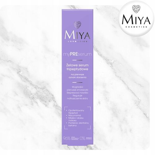 Żelowe Serum Tripeptydowe na Oznaki Starzenia Nawilżające 30 ml Miya na Arena.pl