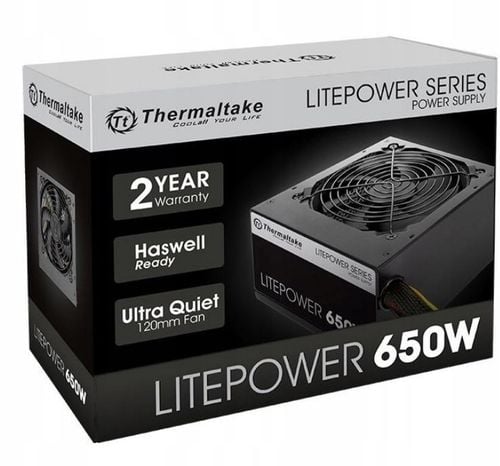 Zasilacz Thermaltake Litepower II Black 650W (PS-LTP-0650NPCNEU-2) na Arena.pl