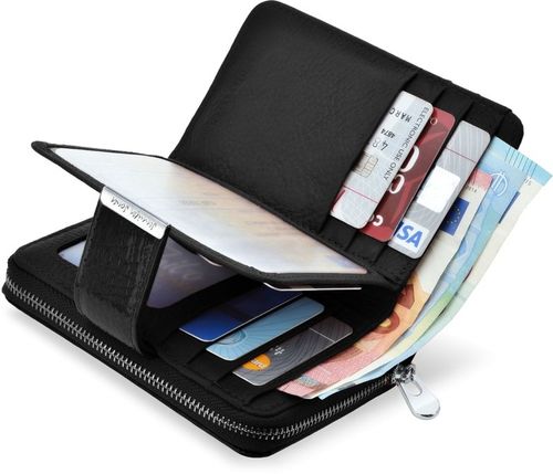 Lakierowany PORTFEL Damski SKÓRZANY Pojemny Portmonetka SKÓRA Pakowny na Arena.pl