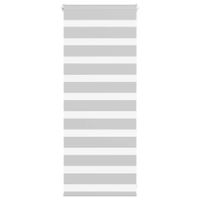 Roleta zebra, jasnoszara, szerokość tkaniny 55,9 cm, poliester