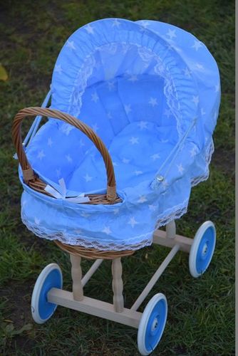 Wiklinowy wózek dla lalek wozek wózki 16 kolorów na Arena.pl