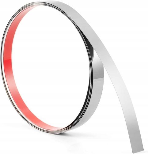 Listwa ozdobna dekoracyjna srebrna na ścianę do mebli samoprzylepna ścienna na Arena.pl