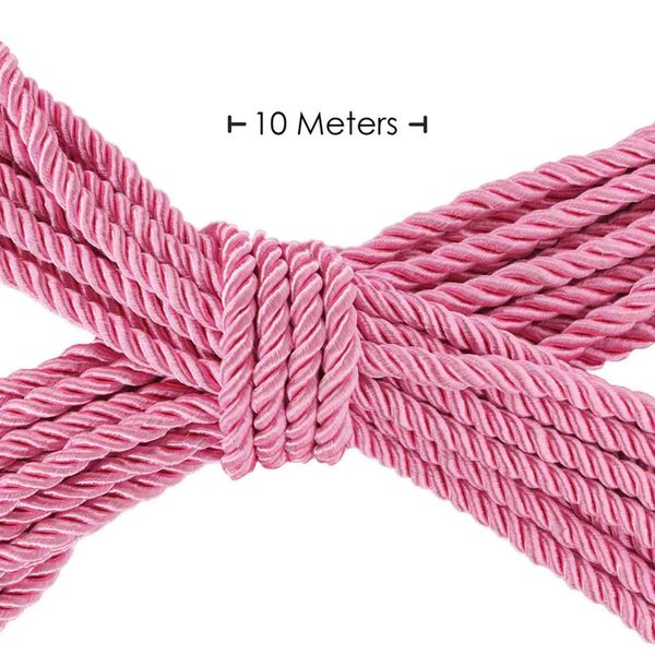 Polyester Bondage Rope - 32.8 Ft / 10 M - Pink zdjęcie 2