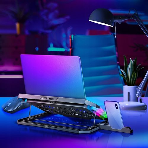 Podstawka Podkładka Chłodząca POD LAPTOPA Laptop DO 17' Regulacja 2XUSB LED na Arena.pl