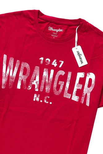 WRANGLER TEE RED W7A51FK47 L na Arena.pl