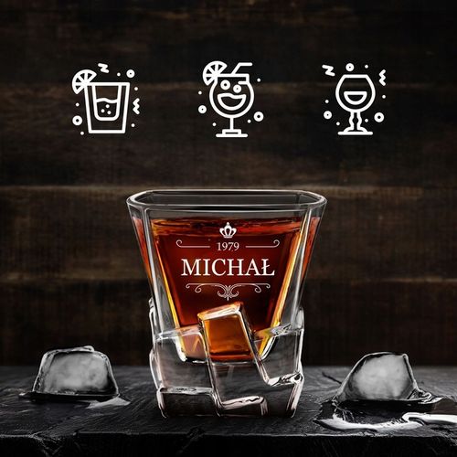 Szklanka do Whisky z Grawerem 250ml Prezent dla Faceta Chłopaka na Urodziny na Arena.pl