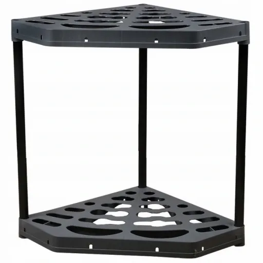 STOJAK NAROŻNY NA NARZĘDZIA OGRODNICZE x20 OTWORÓW zdjęcie 2