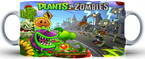 Kubek ceramiczny Plants vs Zombie na Arena.pl