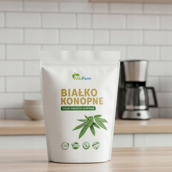BIAŁKO KONOPNE 500 G HEMP PROTEIN zdjęcie 3