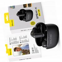 TWS słuchawki BW-08 translator AI czarne real-time do Realme 9 Pro +
