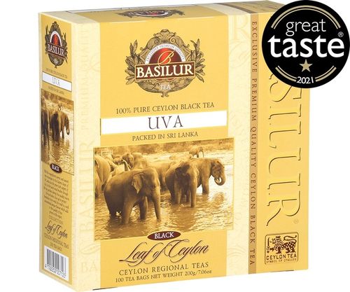 Basilur UVA herbata ekspresowa CZARNA bez dodatków CEYLON - 100 x 2 g na Arena.pl