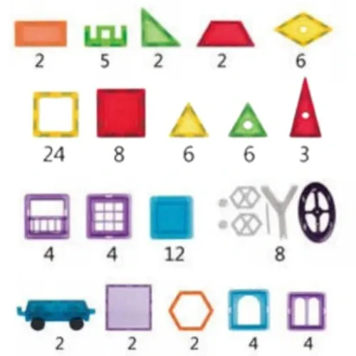 KLOCKI MAGNETYCZNE 3D MAGNETIC EDUKACYJNE DUŻE PANELE KONSTRUKCYJNE na Arena.pl