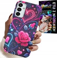 ETUI DO SAMSUNG GALAXY M23 - SERCE, RÓŻA, NASTOLETNIE CASE + SZKŁO