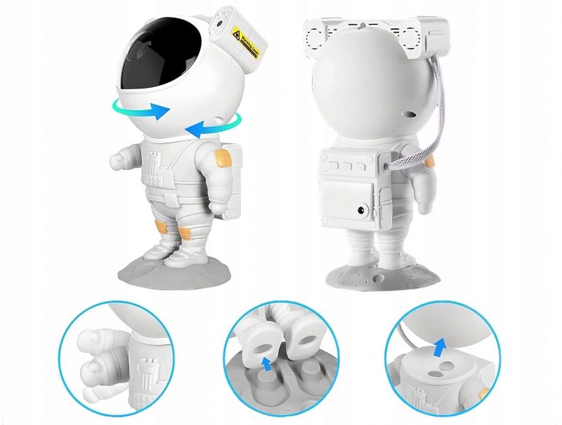 Astronauta rzutnik projektor gwiazd mgławic Lampka LED Laser zdjęcie 5