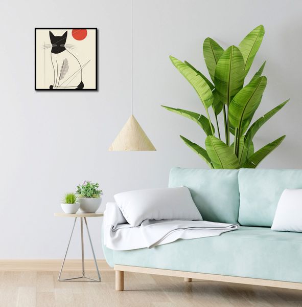 Plakat 40x40cm Czerwony Krąg zdjęcie 4